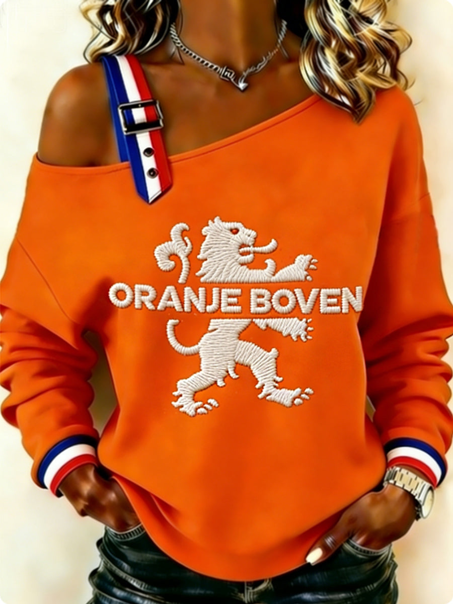 Dames Konings Dag Sweatshirt