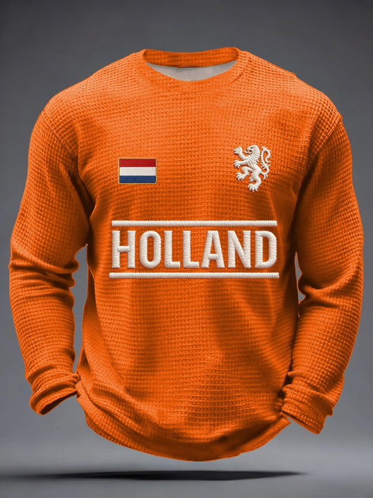 Heren Koningsdag Wafelshirt