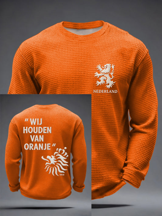 Heren Koningsdag Wafelshirt