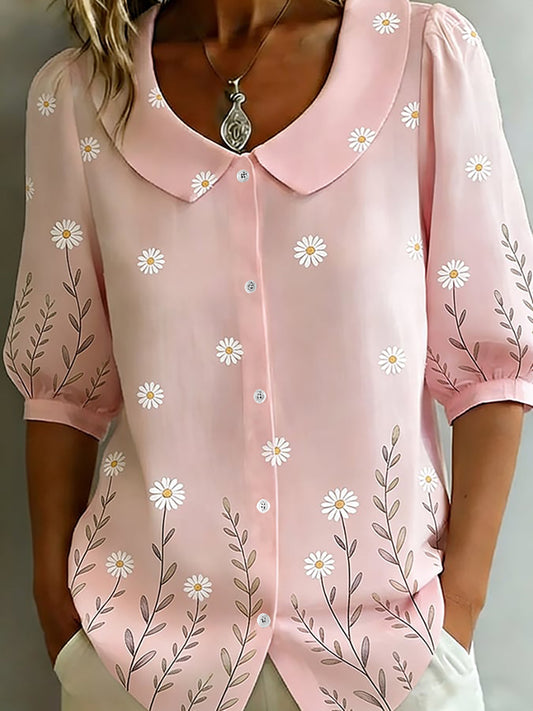 Casual shirt met bloemenprint voor dames