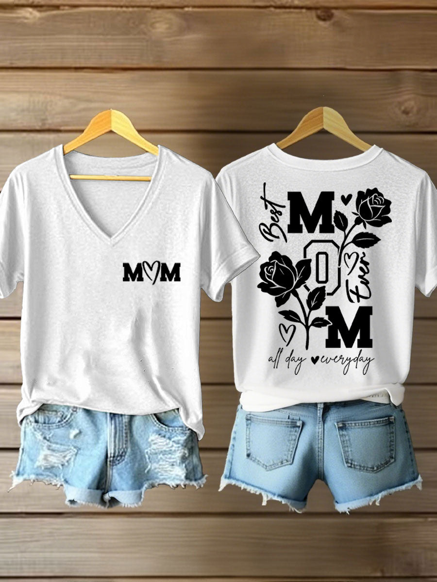 Vrouwen Moederdag Gedrukt Casual T-shirt