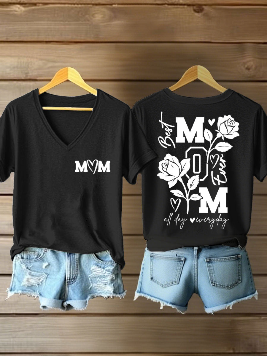 Vrouwen Moederdag Gedrukt Casual T-shirt