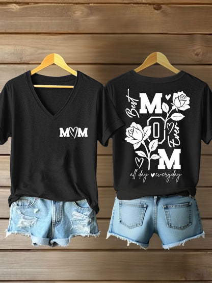 Vrouwen Moederdag Gedrukt Casual T-shirt