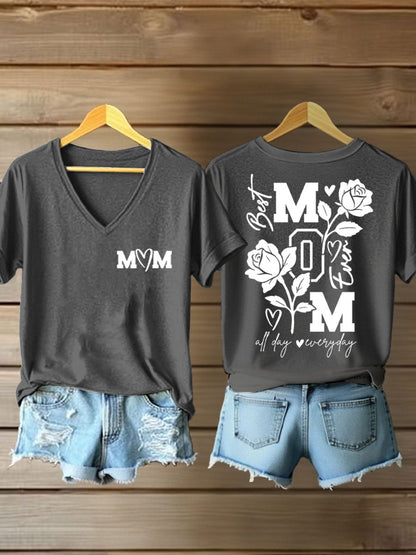 Vrouwen Moederdag Gedrukt Casual T-shirt