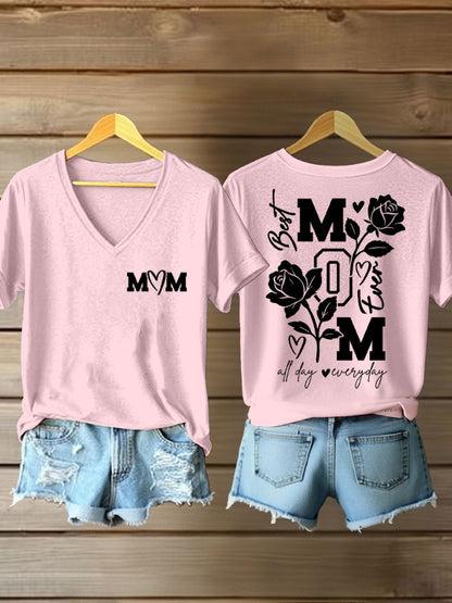 Vrouwen Moederdag Gedrukt Casual T-shirt