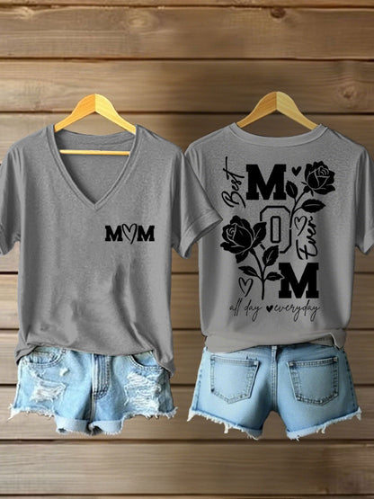 Vrouwen Moederdag Gedrukt Casual T-shirt