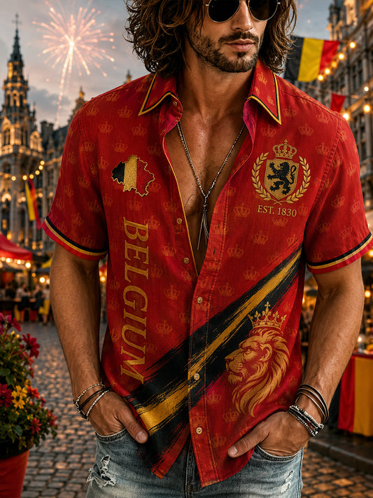 Nationale feestdag voor heren met korte mouwen