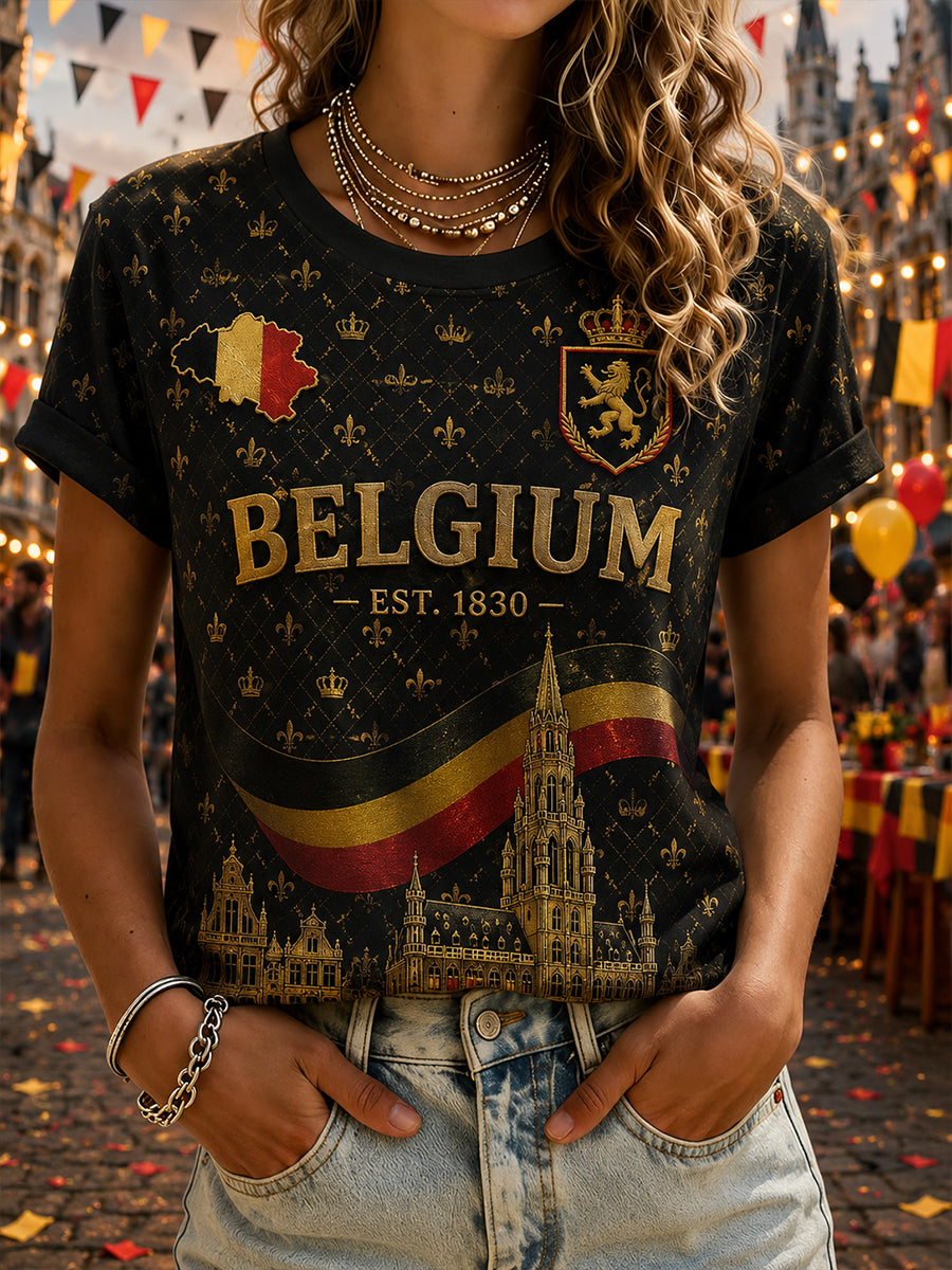 T-shirt met korte mouwen, thema Nationale Dag van de Vrouw