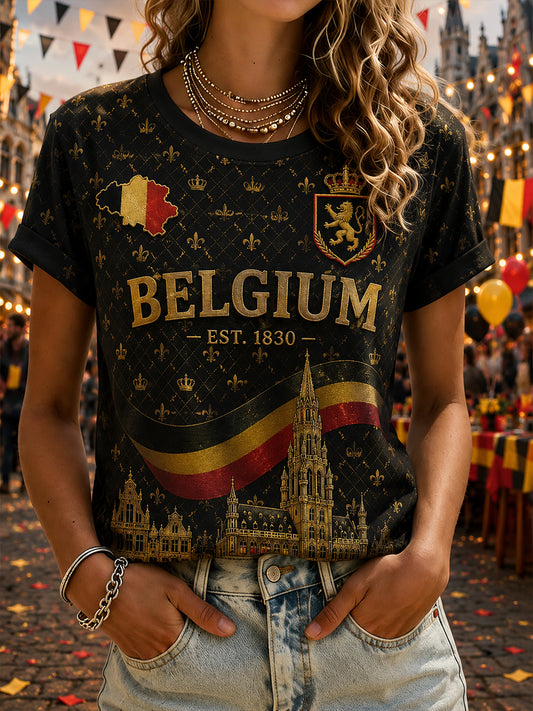 T-shirt met korte mouwen, thema Nationale Dag van de Vrouw