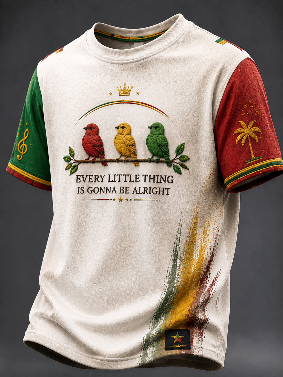Klassiek casual T-shirt voor Retro Reggae-fans