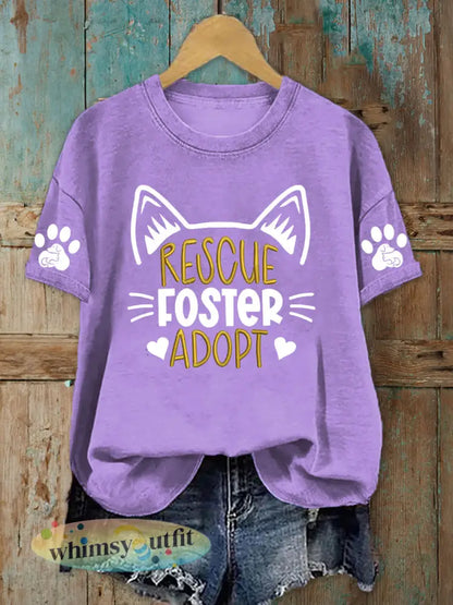 T-shirt voor beschermde dieren voor dames - Lichtpaars / S