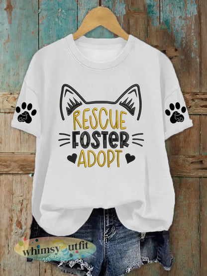 T-shirt voor beschermde dieren voor dames - Wit / S