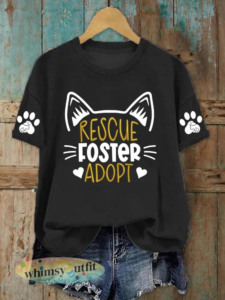 T-shirt voor beschermde dieren voor dames - Zwart / S
