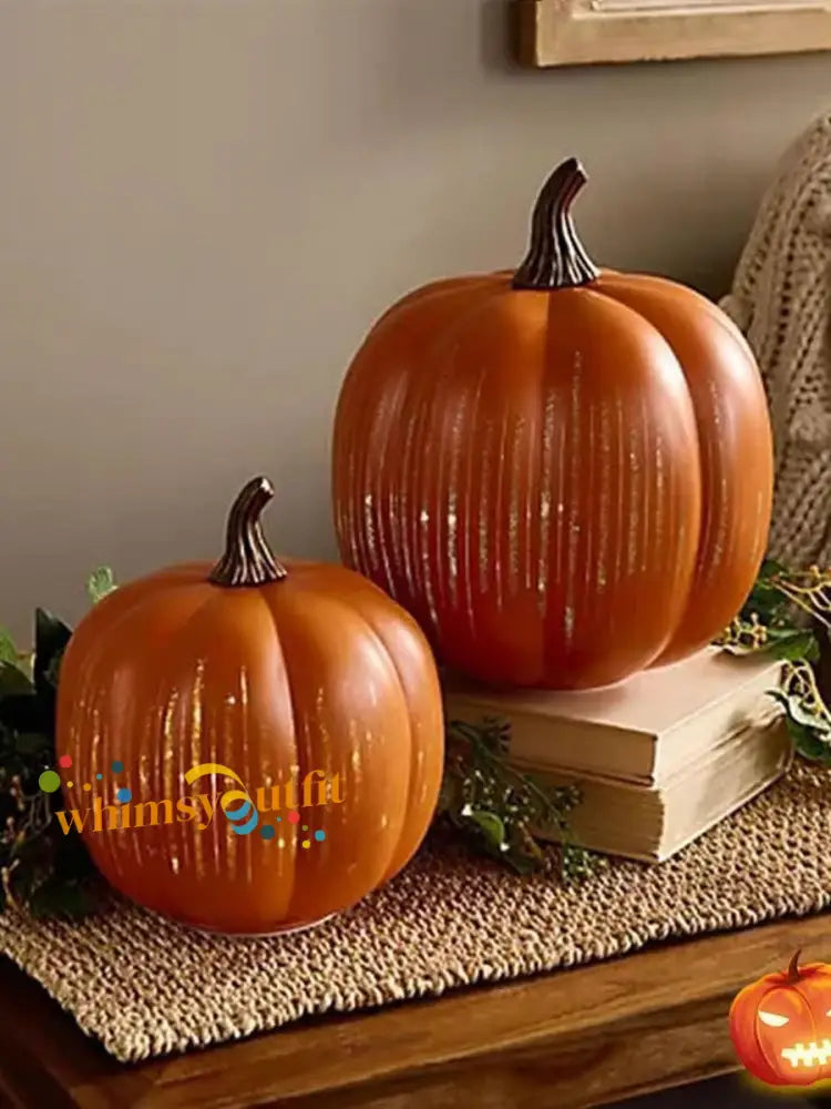 Twinkle Light Pumpkins Orange / S