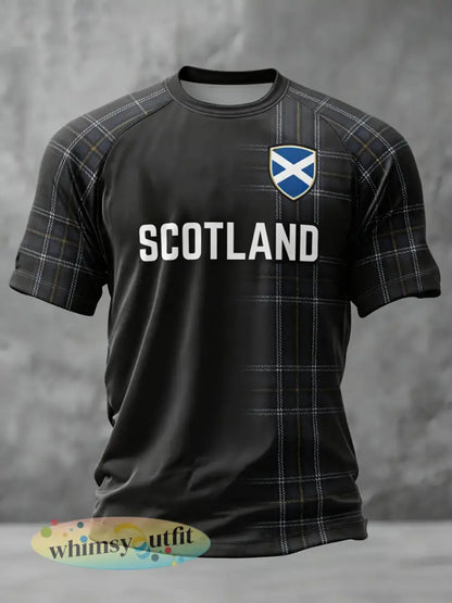 UK Football Lover voor heren Engeland T-shirt met korte mouwen - Zwart / S