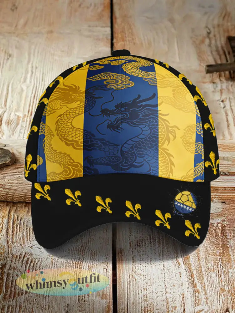Uniseks Bosnië ZMAJEVI voetbalfan bedrukte muts - als foto / ÉÉN