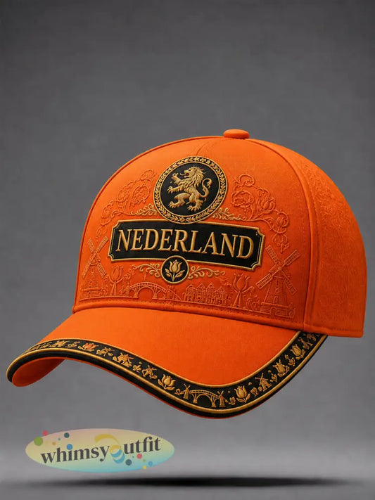 Uniseks cadeau voor voetbalfans: pet - Sinaasappel / ÉÉN