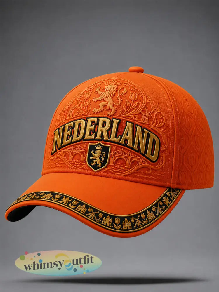 Uniseks cadeau voor voetbalfans: pet - Sinaasappel / ÉÉN
