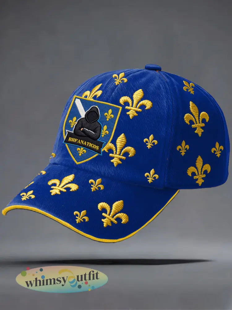 Uniseks voetbalfan van Bosnië ZMAJEVI bedrukte muts - Blauw / ÉÉN