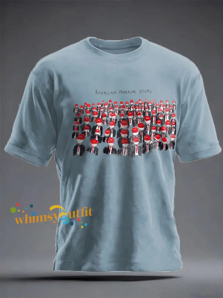 Unisex 8647 FDT Printed T-shirt Light Blue / S