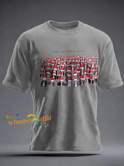 Unisex 8647 FDT Printed T-shirt Light Gray / S