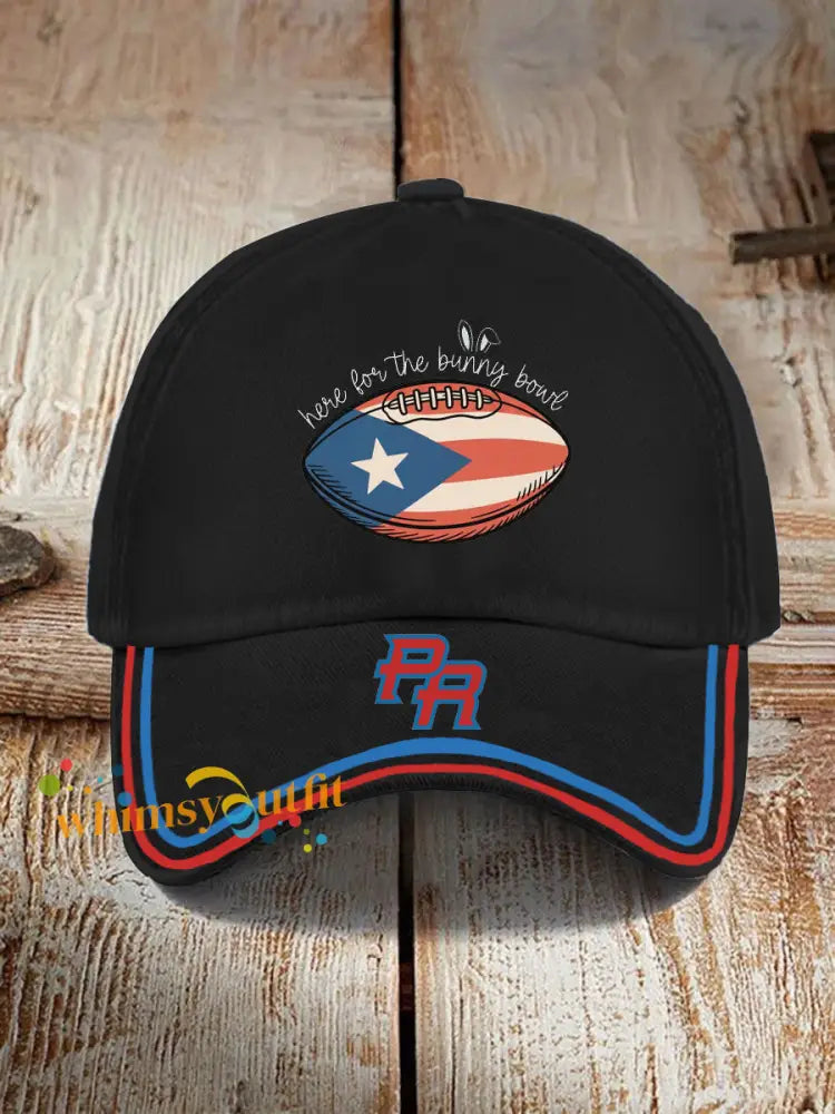 Unisex Bad Bunny Design Print Hat Black / ONE