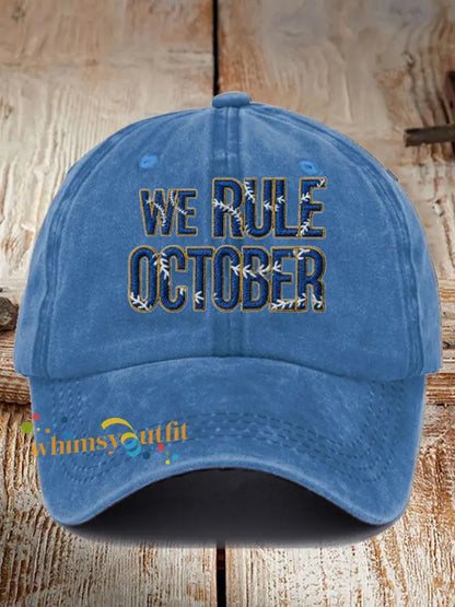 Unisex Baseball Lover Champion Printed Hat Blue / ONE