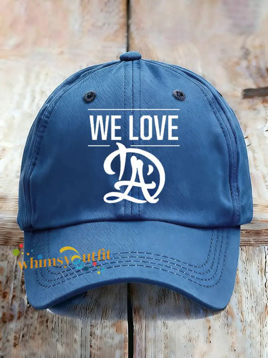 Unisex Baseball Lover Champion Printed Hat Blue / ONE