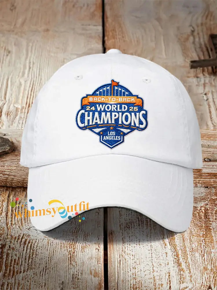 Unisex Baseball World Champions 2025 Print Hat White / ONE