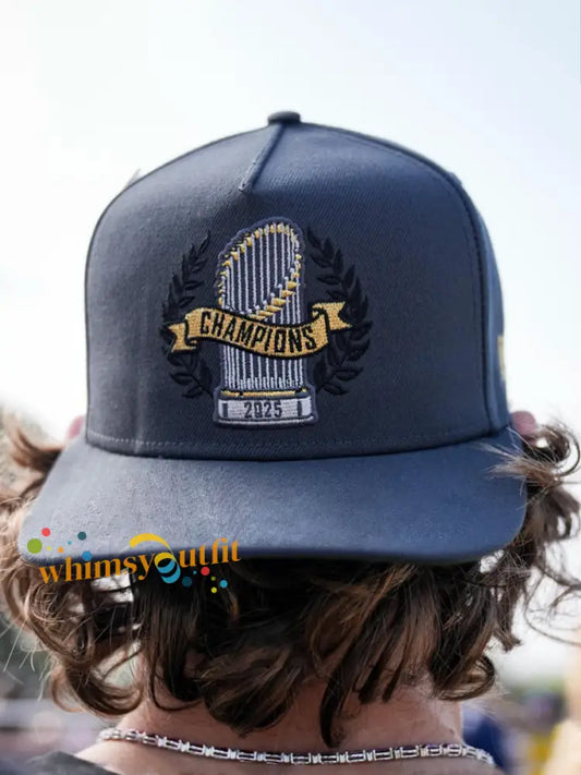 Unisex Baseball World Series Champions 2025 Print Hat Navy Blue / ONE