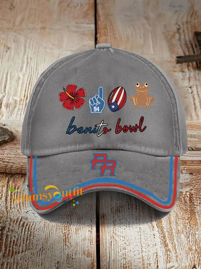 Unisex benito bowl Design Print Hat Gray / ONE