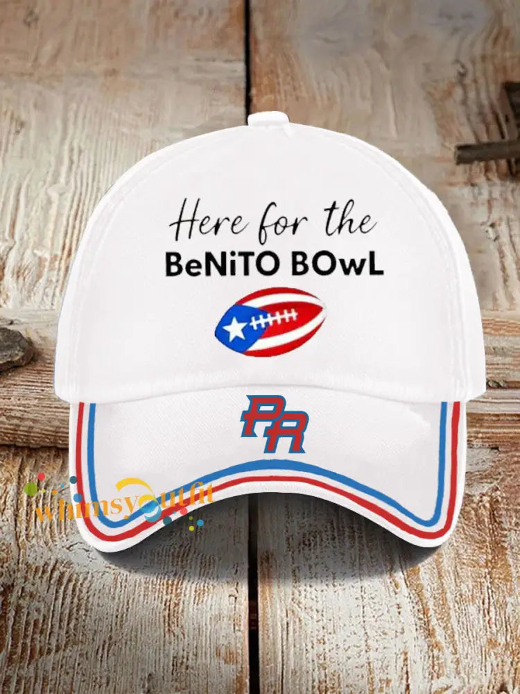 Unisex benito bowl Design Print Hat White / ONE