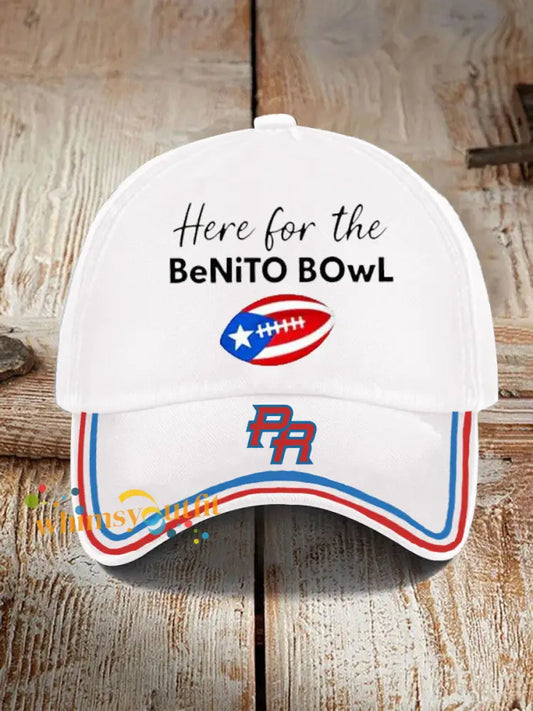 Unisex benito bowl Design Print Hat White / ONE