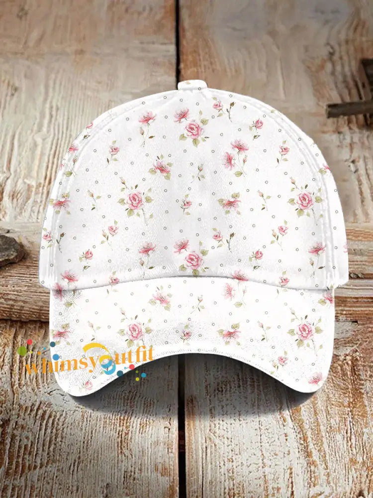 Unisex Breast Cancer Pink Print Hat As picture / ONE