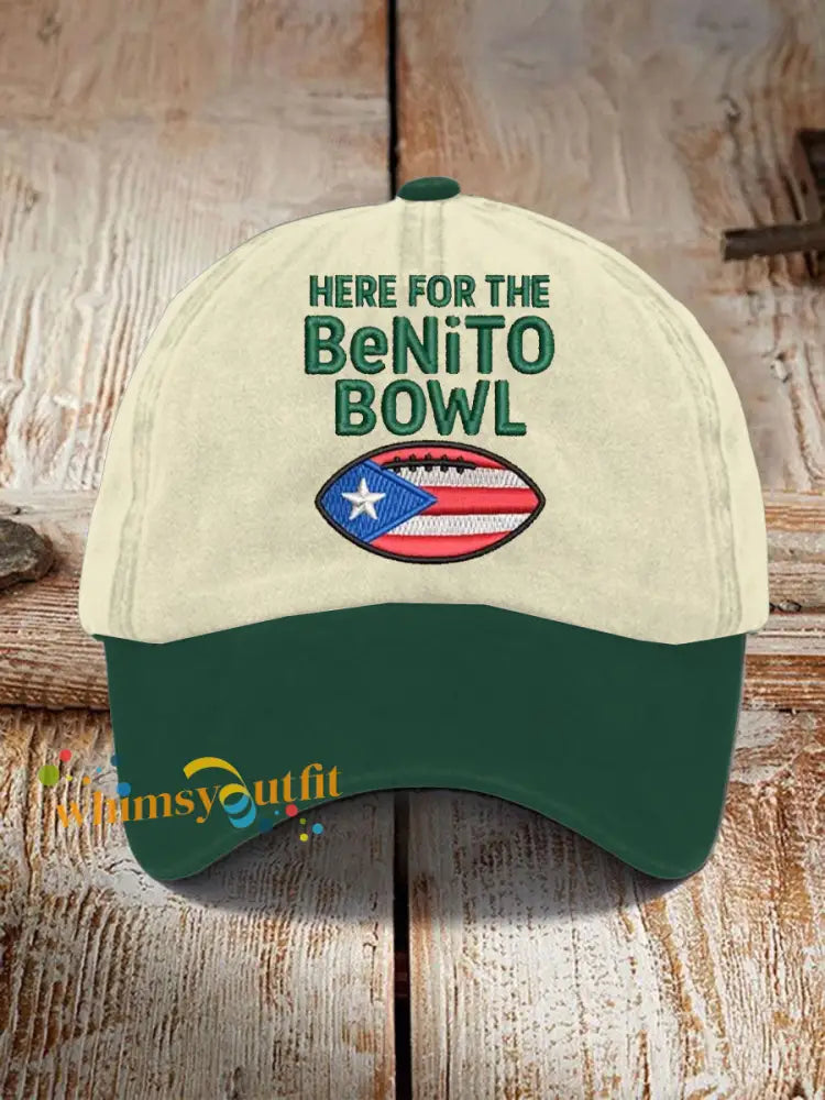 Unisex Bunny Football Music Lover Print Hat Green / ONE