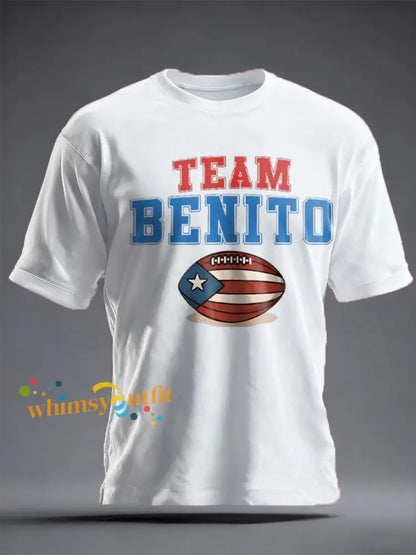 Unisex Bunny Football Music Lover Printed T-shirt