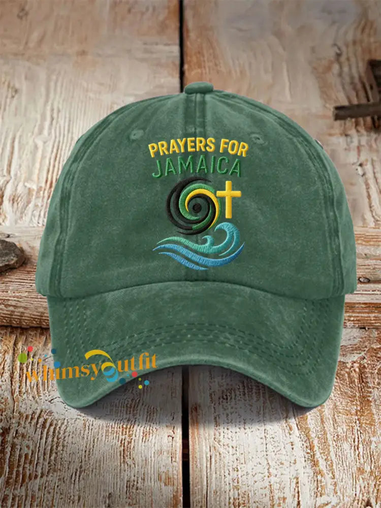 Unisex Hurricane Melissa Jamaica Stronger Than The Storm Pray For Jamaica Hat Green / ONE
