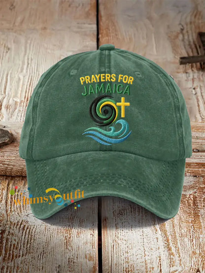 Unisex Hurricane Melissa Jamaica Stronger Than The Storm Pray For Jamaica Hat Green / ONE
