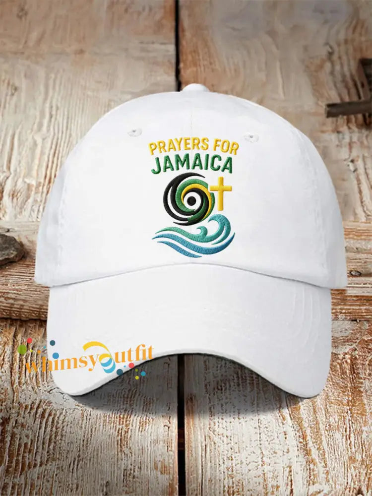 Unisex Hurricane Melissa Jamaica Stronger Than The Storm Pray For Jamaica Hat White / ONE