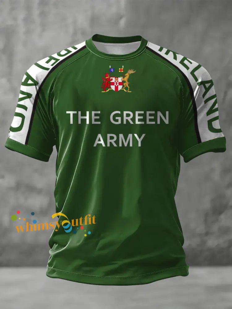 Unisex Ireland Football Lover 2026 Printed T-shirt Green / S