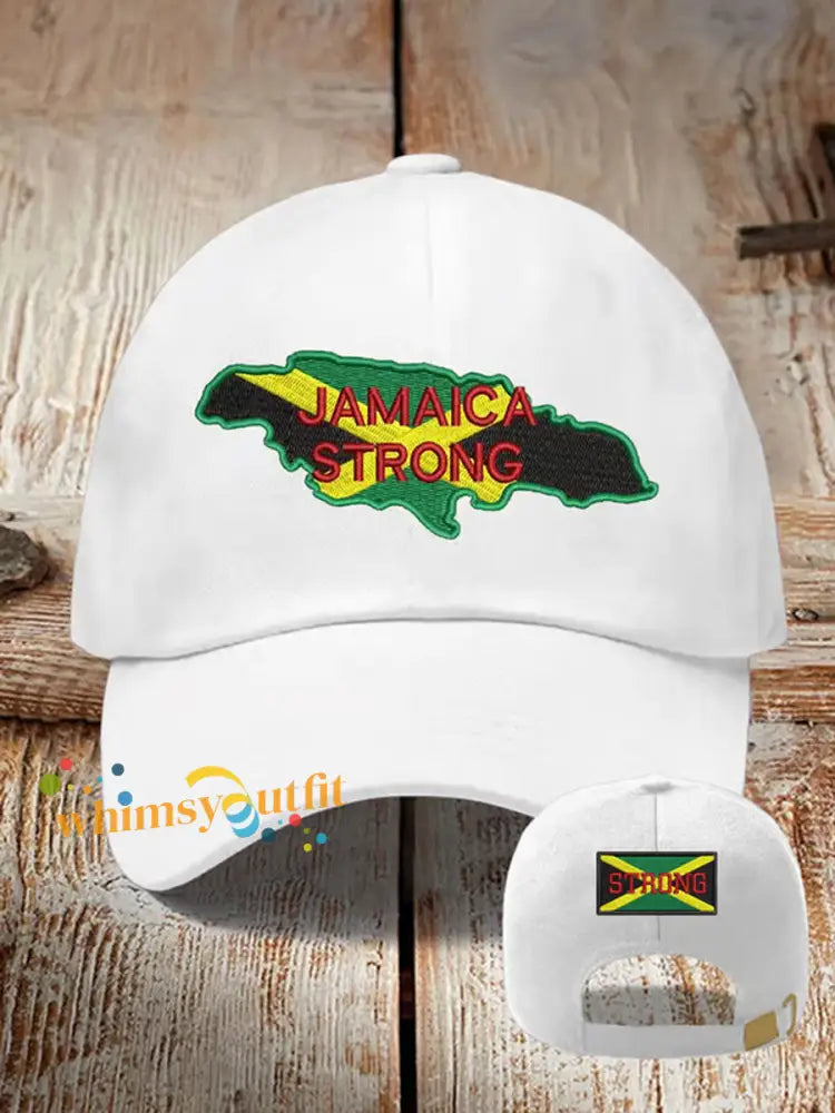 Unisex Jamaica Strong Hat Black / ONE