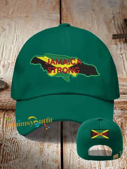 Unisex Jamaica Strong Hat Green / ONE