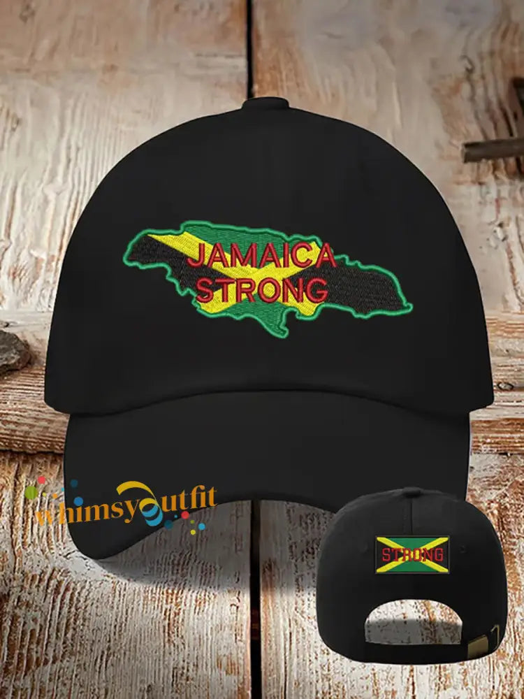Unisex Jamaica Strong Hat White / ONE