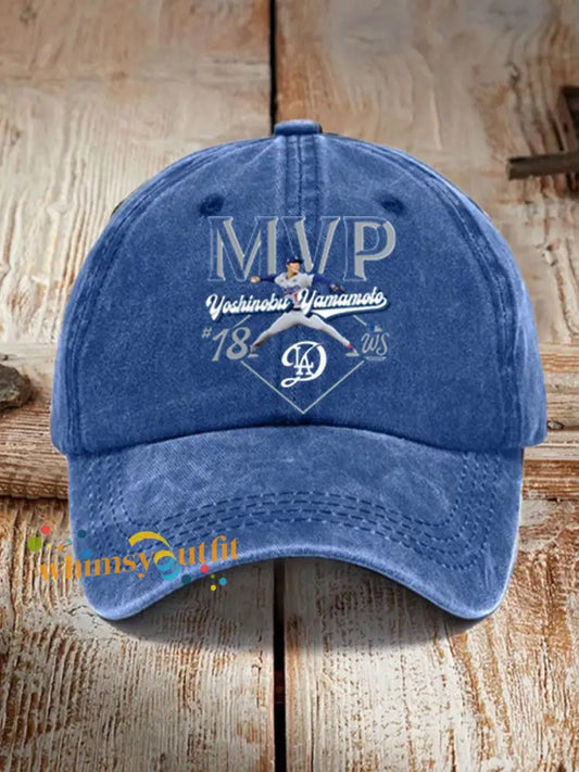 Unisex Los Angeles Dodgers Yohji Yamamoto MVP World Series Champion 2025 Reversible Baseball Hat Blue / ONE