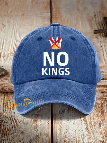 Unisex No Kings Hat Blue / ONE
