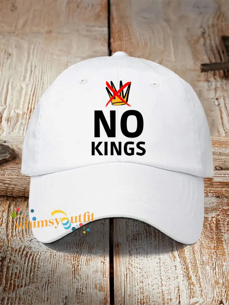 Unisex No Kings Hat White / ONE