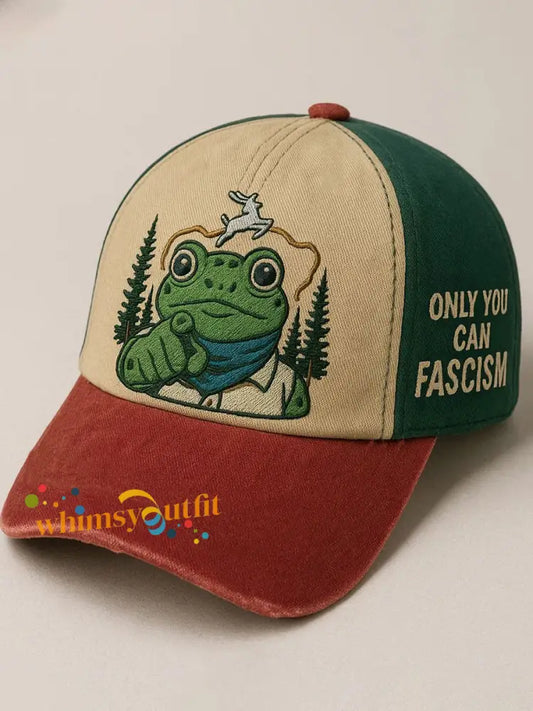 Unisex OnLy You Can Fascism Print Hat As picture / ONE