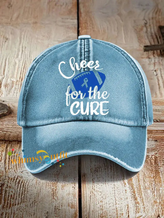 Unisex Prostate Cancer Awareness Print Hat Light Blue / ONE