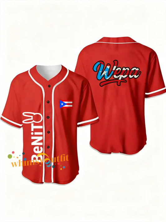 Unisex Puerto Rican singer printed shirt Red / S