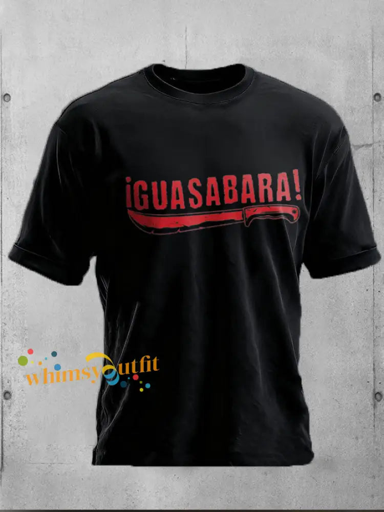 Unisex Puerto Rico Taino Art Printed T-shirt Black / S